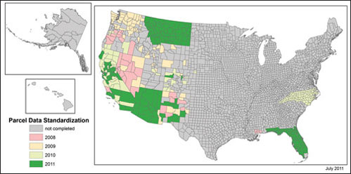 County Parcel Data Standard graphic.